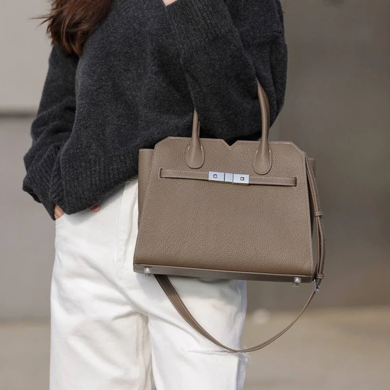 Women's Leather Business Tote