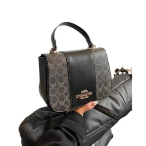 Waterproof Vegan Leather Work Tote with 6 Pockets - Professional Lightweight Handbag with Detachable Strap