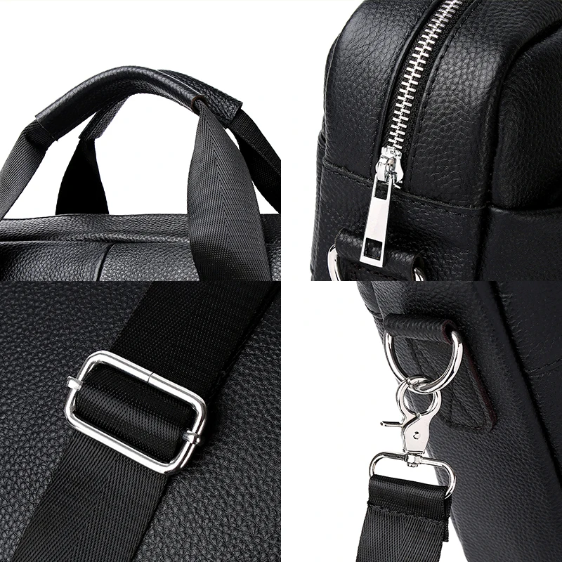 Various leather protection products applied to different leather types showing effectiveness