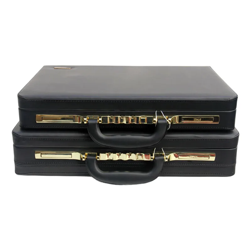 Black Leather Messenger Bag