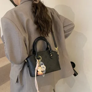 Professional Monogram Vegan Leather Convertible Tote Bag - Spacious Work to Weekend Organizer