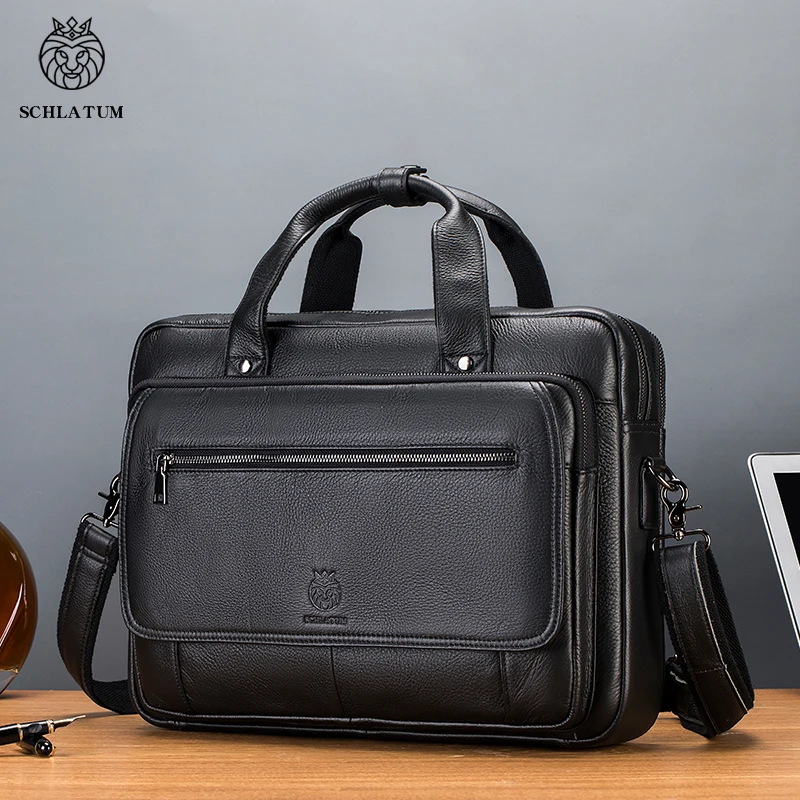 Black Leather Briefcase