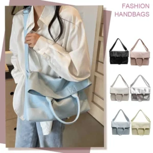 PU Leather Work Tote Bag with Adjustable Strap - Professional Women's Shoulder Bag for Office & Travel