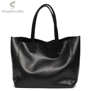 Full Grain Leather Work Tote with Laptop Compartment for Women - Professional Daily Commuter Bag