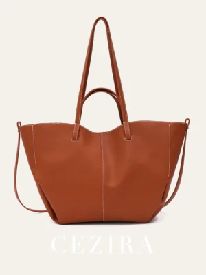 Vegan Leather Work Tote Professional Shoulder Bag with Top Handle - Stylish Daily Commuter Purse