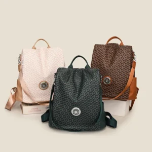 Vegan Leather Convertible Backpack Tote 2-in-1 with Detachable Straps for Professional Women - Versatile Work Bag